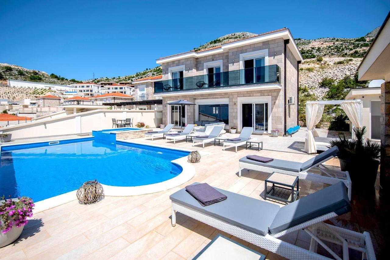Luxury Villa Miriam With Private Pool And Jet Pool Near Dubrovnik Ivanica Esterno foto