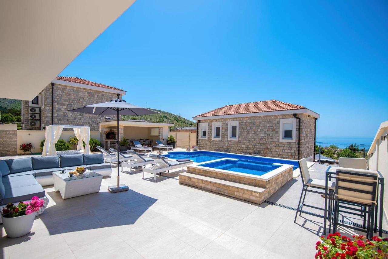 Luxury Villa Miriam With Private Pool And Jet Pool Near Dubrovnik Ivanica Esterno foto