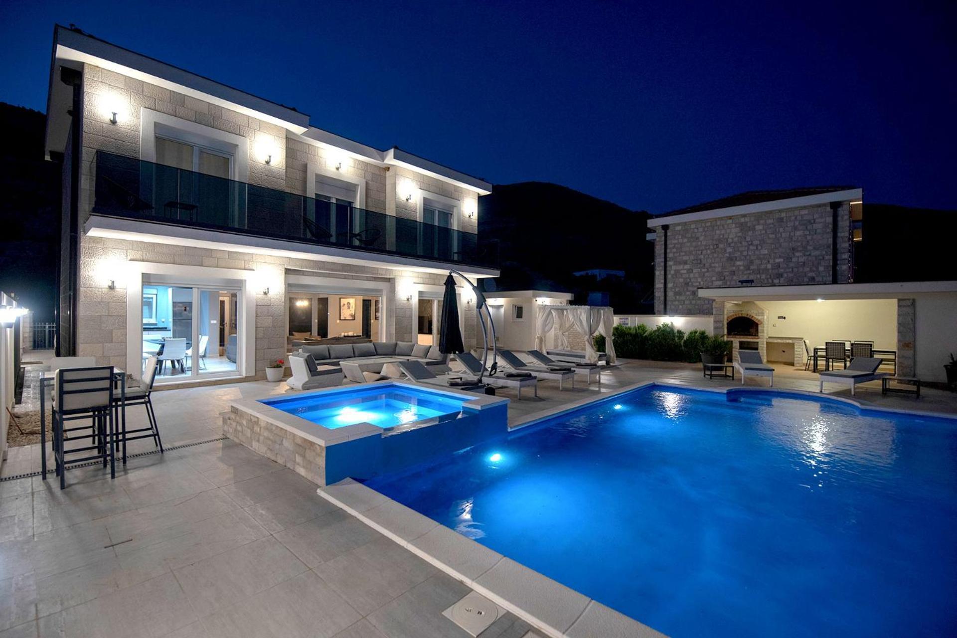 Luxury Villa Miriam With Private Pool And Jet Pool Near Dubrovnik Ivanica Esterno foto